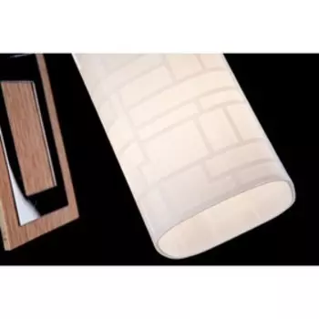 Спот Savier 1x40Вт Е14, хром, дерево 9x13x15 см