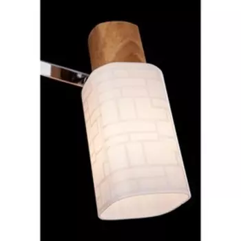 Спот Savier 3x40Вт Е14 хром, дерево 48x17x15см