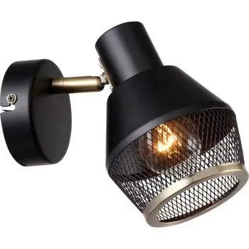 Спот Vekta 1xE14 40Вт, размер 10x19x14 см, цвет чёрный и бронза