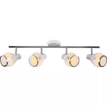 Спот Vekta 4xE14 40Вт, размер 71,5x10x22 см, цвет белый и хром