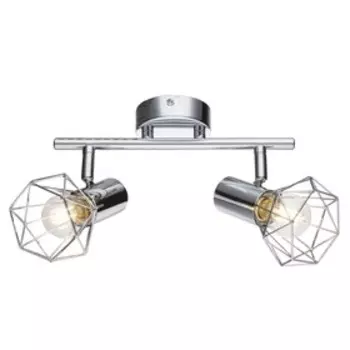Спот XARA I 2x40Вт E14, хром 25,5x9,3x15 см
