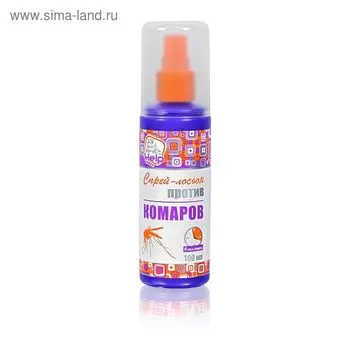 Спрей-лосьон от КОМАРОВ до 4 часов защиты репеллентный, 100 мл