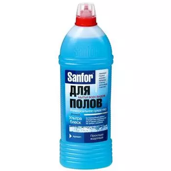 Средство для мытья полов Sanfor " Прохлада водопада", 1 л