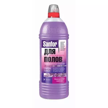 Средство для мытья полов Sanfor Ультра блеск, "Французская лаванда", 1000 мл