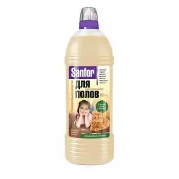 Средство для мытья полов Sanfor Ультра блеск "Забота о доме", 1000 мл