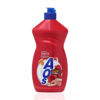 Средство для мытья посуды Aos Масло розы 450 г