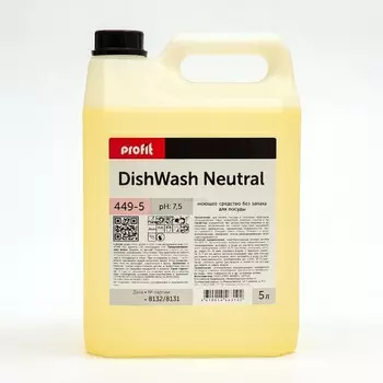 Средство для мытья посуды Profit DishWash Neutra без запаха, 5 л