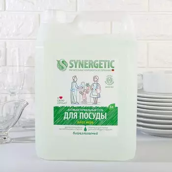 Средство для мытья посуды Synergetic «Алоэ вера», с антибактериальным эффектом, 5 л