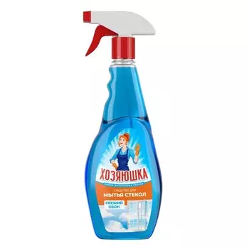 Средство для мытья стёкол Хозяюшка «Свежий озон», 750 мл