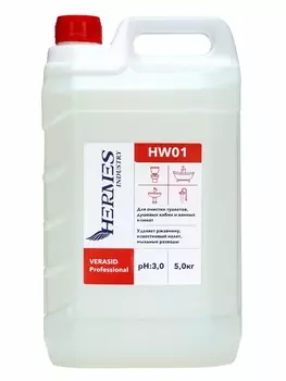Средство для очистки туалетов, душевых кабин и ванных комнат HERMES INDUSTRY, 5 кг