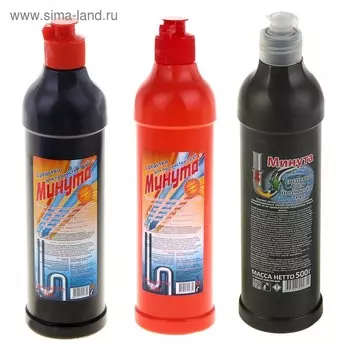 Средство для прочистки труб "Минута", 0,5 л