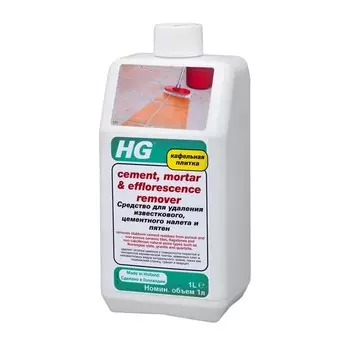 Средство для удаления известкового, цементного налёта и пятен HG, 1 л