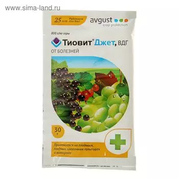 Средство от болезней и клещей "Август", "Тиовит Джет", 30 г