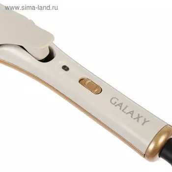 Стайлер Galaxy GL 4502, 40 Вт, керамическое покрытие, выпрямление/гофре, белая