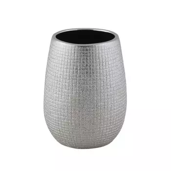 Стакан Axentia Hollywood из серебристой керамики, 8,5 см высота 11 см