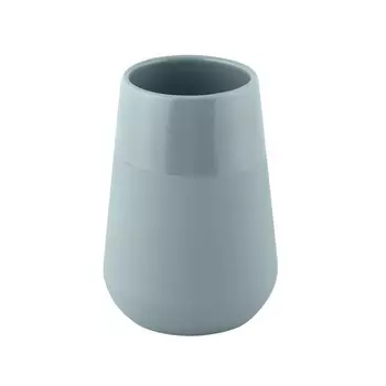 Стакан Axentia Nevada для ванной комнаты из голубой керамики, 7,5 см, высота 10 см