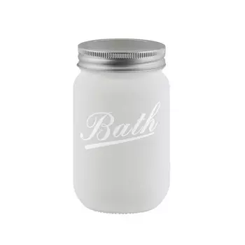 Стакан Axentia Retro для ванной комнаты, из белого стекла, 6,5 см, высота 13,5 см