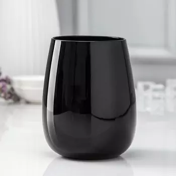 Стакан стеклянный «Блэкаут», 500 мл, 9×11 см, цвет чёрный