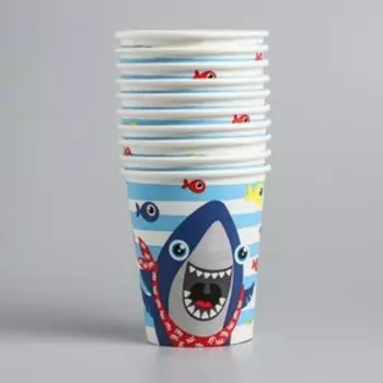 Стакан бумажный «Акула», 250 мл