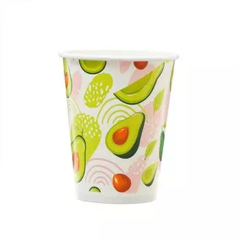 Стакан бумажный «Авокадо», 250 мл, 6 шт.
