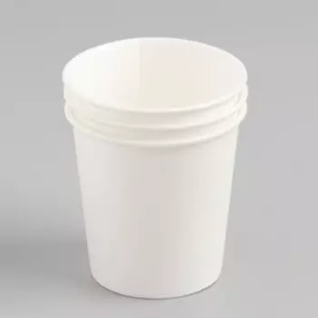 Стакан бумажный одноразовый «Белый» 100 мл