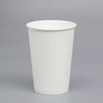 Стакан бумажный "Белый" 200 мл, диаметр 72 мм