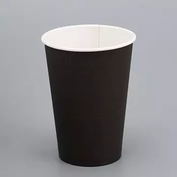 Стакан бумажный "Черный" 400 мл, диаметр 90 мм