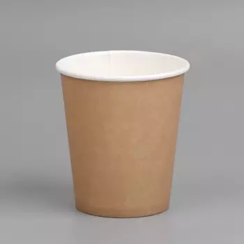 Стакан одноразовый бумажный «Крафт» 250 мл, диаметр 80 мм