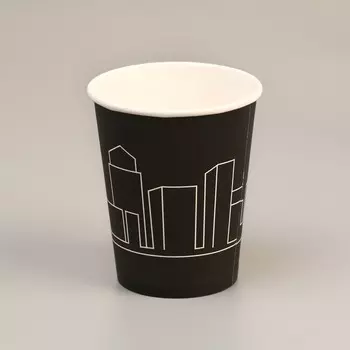 Стакан бумажный «Небоскрёбы» 250 мл, диаметр 80 мм