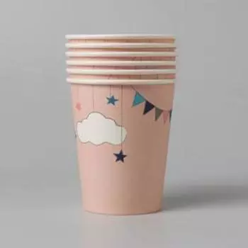 Стакан бумажный «Облака», набор 6 шт.