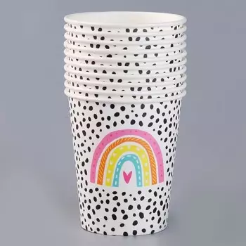 Стакан бумажный «Радуга», принт, 250 мл