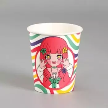 Стакан одноразовый бумажный "С Днём Рождения", 250 мл