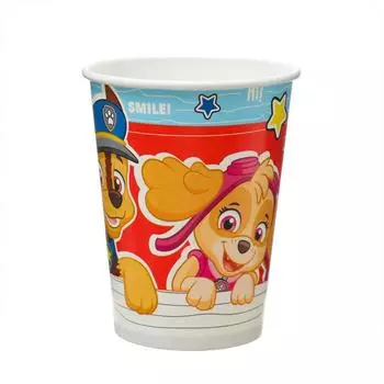 Стакан бумажный «Щенячий патруль», 250 мл, набор 6 шт.