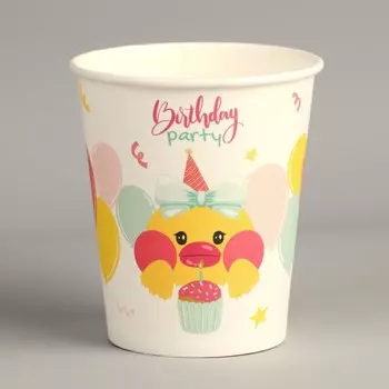 Стакан одноразовый бумажный "Уточка", 250 мл