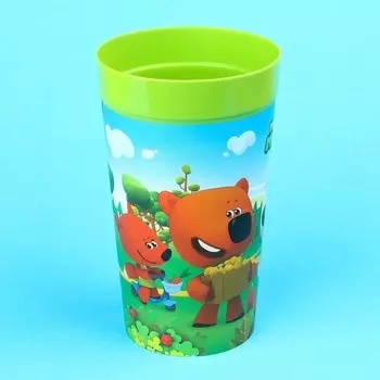 Стакан детский «Ми-Ми-Мишки», 380 мл., цвет зеленый