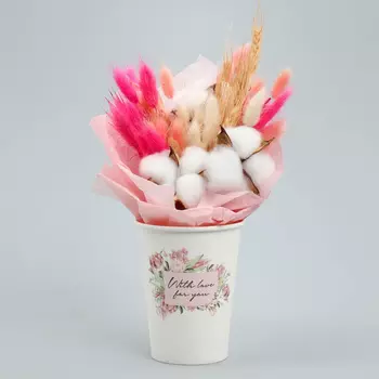 Стакан для цветов «Рамка цветочки», 350 мл