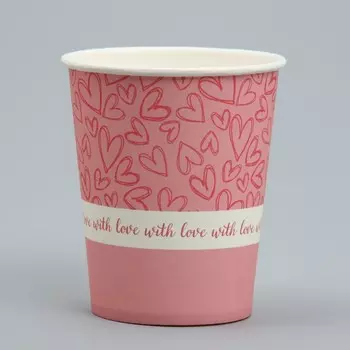 Стакан для цветов «Сердца», 250 мл