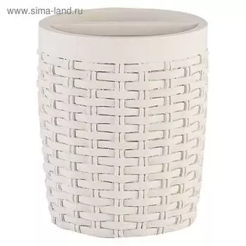 Стакан для пасты и щёток Rattan, цвет бежевый