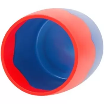 Стакан для пишущих принадлежностей школьный Стамм, сине-красный