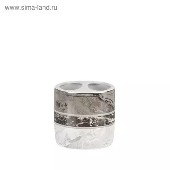 Стакан для щётки и пасты Garnsey, керамика, цвет серый