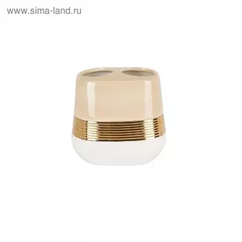 Стакан для щётки и пасты Lucas Gold, керамика