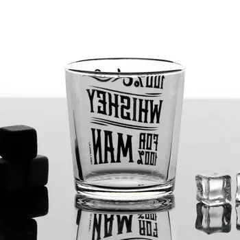Стакан для виски с надписью «Виски мэн», 250 мл, 18+