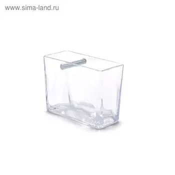 Стакан для зубной пасты и щётки Biga, пластик, прозрачный