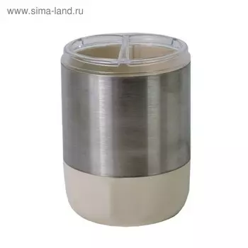 Стакан для зубной пасты и щётки Lima XL, цвет бежевый