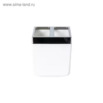 Стакан для зубной пасты и щётки Toskana, цвет белый