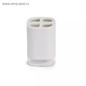 Стакан для зубной пасты Klar, пластик, цвет бежевый