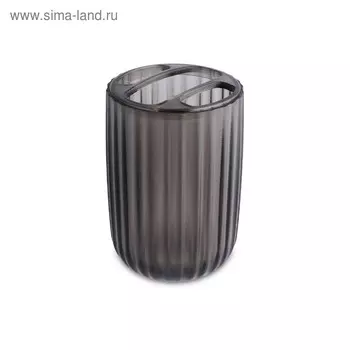 Стакан для зубной пасты Polar, пластик, 23,5 x 11 см, цвет прозрачно-дымчатый