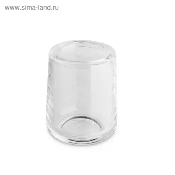 Стакан для зубной пасты Vetro, пластик, 23,5 x 11 см, прозрачный