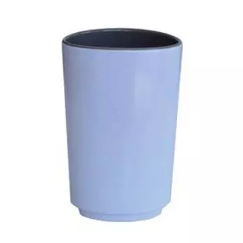 Стакан для зубной пасты Zen Melamine, цвет серый-белый