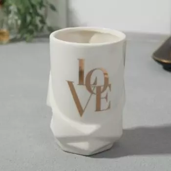 Стакан для зубных щеток "Love", 11 х 7,5 см